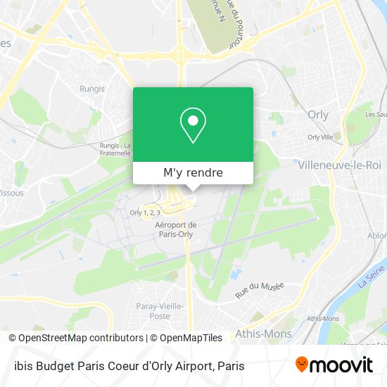 ibis Budget Paris Coeur d'Orly Airport plan