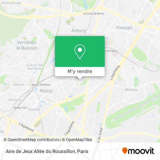 Aire de Jeux Allée du Roussillon plan