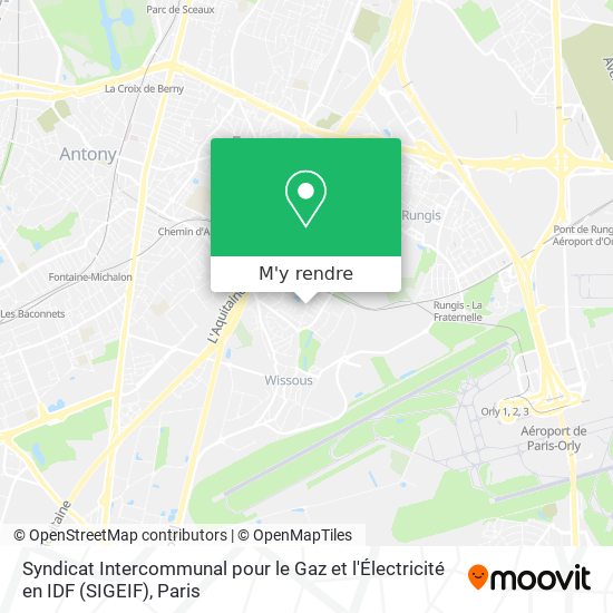 Syndicat Intercommunal pour le Gaz et l'Électricité en IDF (SIGEIF) plan