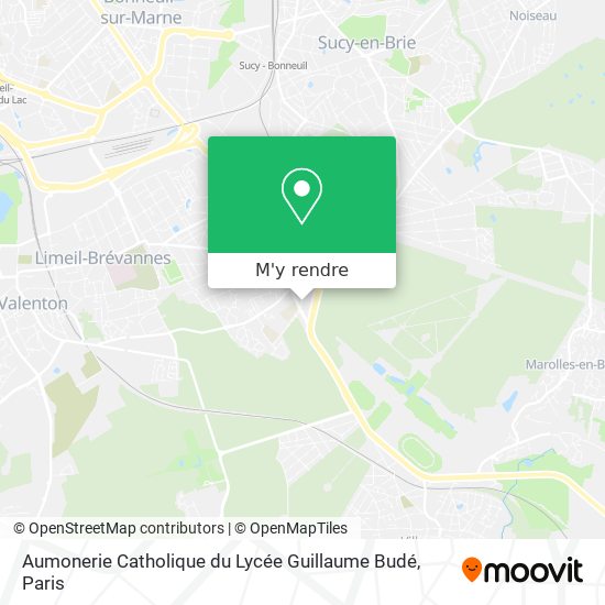 Aumonerie Catholique du Lycée Guillaume Budé plan