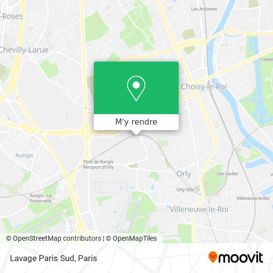 Lavage Paris Sud plan