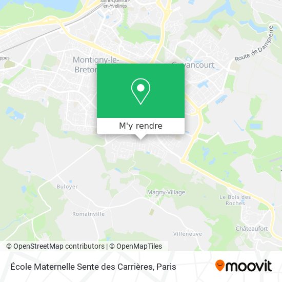 École Maternelle Sente des Carrières plan