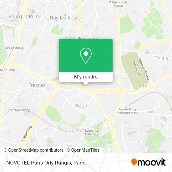 NOVOTEL Paris Orly Rungis plan