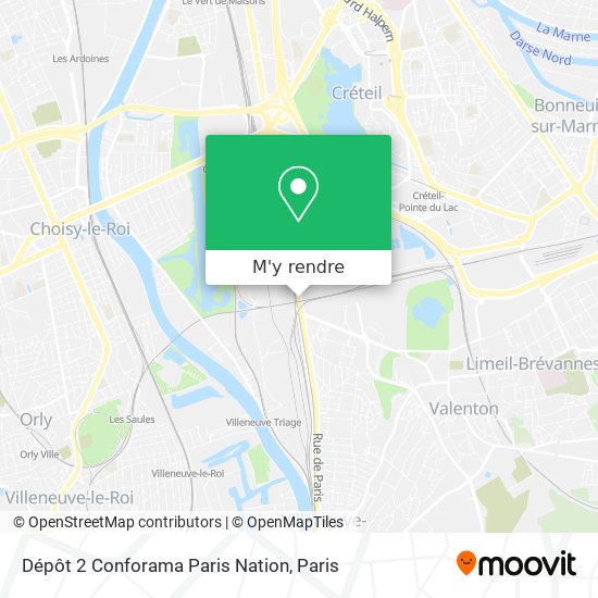 Dépôt 2 Conforama Paris Nation plan