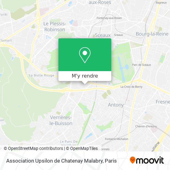 Association Upsilon de Chatenay Malabry plan