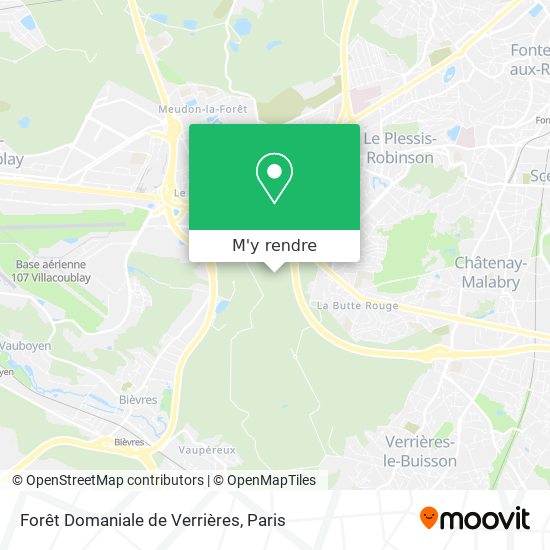 Forêt Domaniale de Verrières plan