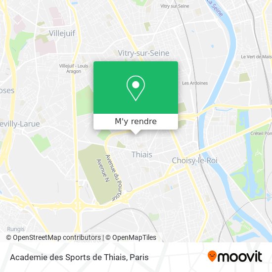 Academie des Sports de Thiais plan