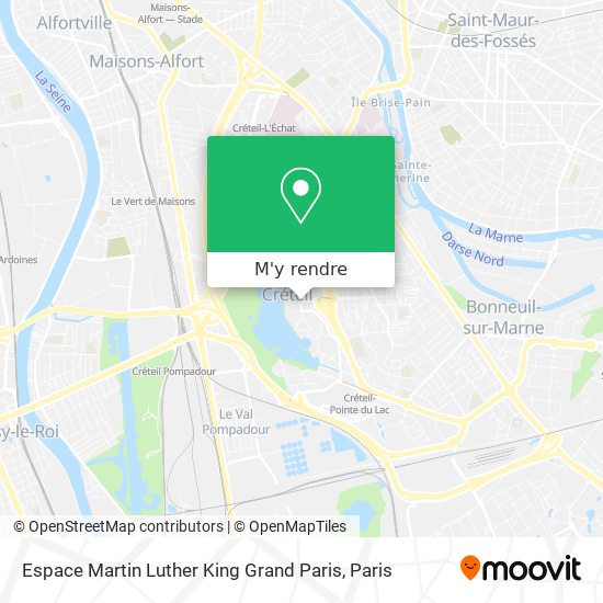 Espace Martin Luther King Grand Paris plan
