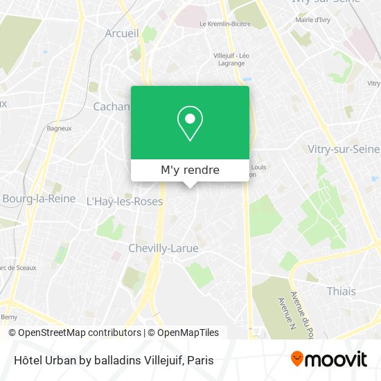 Hôtel Urban by balladins Villejuif plan