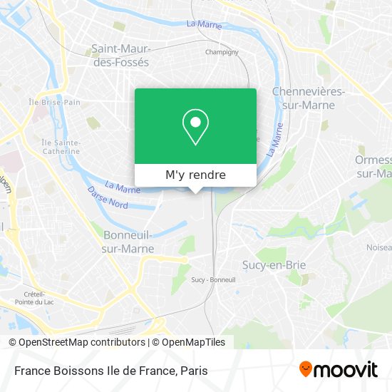 France Boissons Ile de France plan