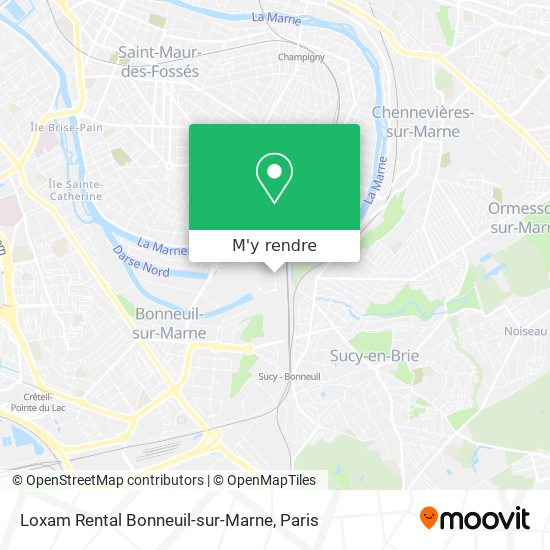 Loxam Rental Bonneuil-sur-Marne plan