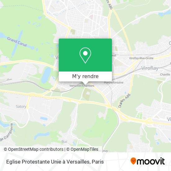 Eglise Protestante Unie à Versailles plan