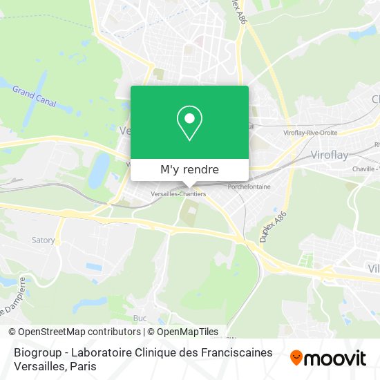Biogroup - Laboratoire Clinique des Franciscaines Versailles plan