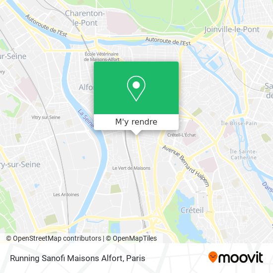 Running Sanofi Maisons Alfort plan