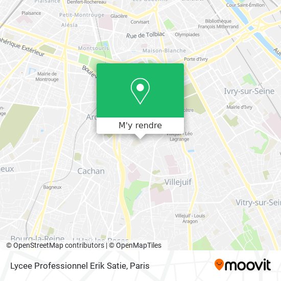 Lycee Professionnel Erik Satie plan