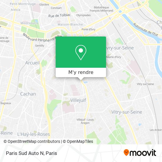 Paris Sud Auto N plan