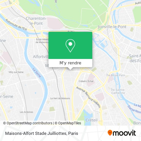 Maisons-Alfort Stade Juilliottes plan