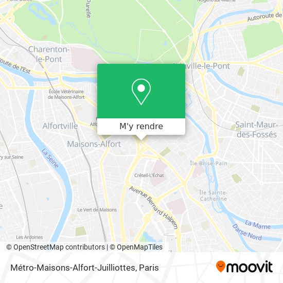 Métro-Maisons-Alfort-Juilliottes plan