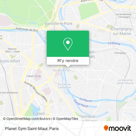 Planet Gym Saint-Maur plan