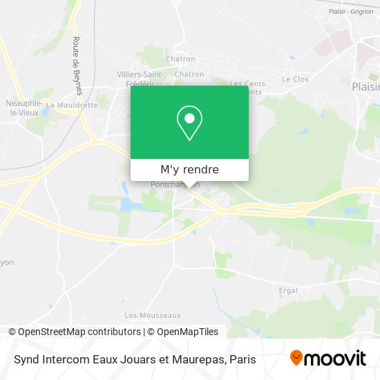 Synd Intercom Eaux Jouars et Maurepas plan