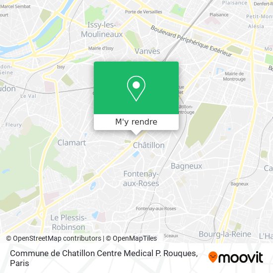 Commune de Chatillon Centre Medical P. Rouques plan