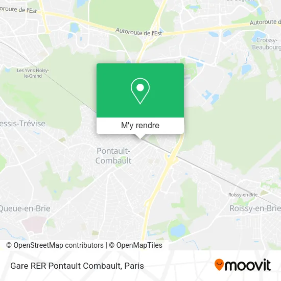 Gare RER Pontault Combault plan