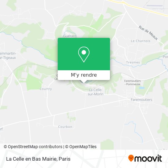 La Celle en Bas Mairie plan