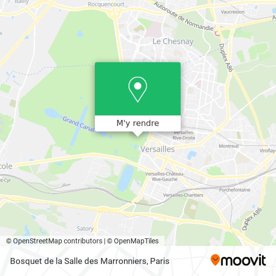 Bosquet de la Salle des Marronniers plan