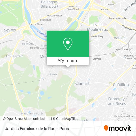 Jardins Familiaux de la Roue plan