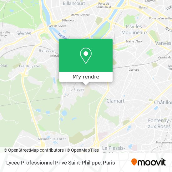 Lycée Professionnel Privé Saint-Philippe plan