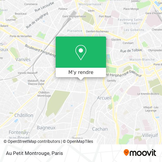 Au Petit Montrouge plan