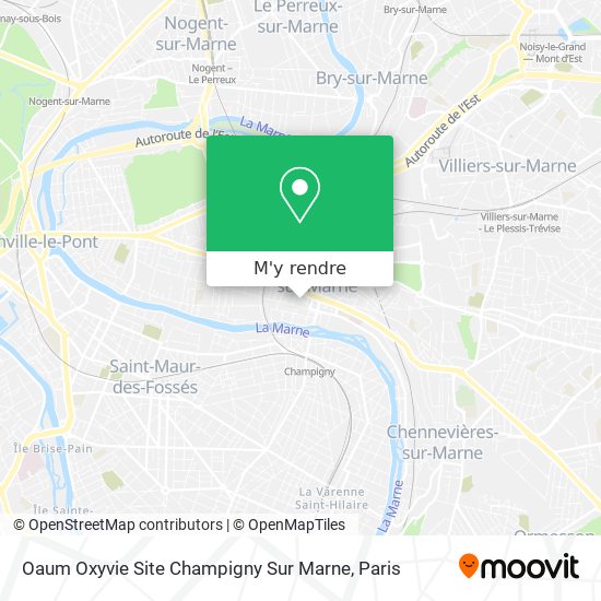 Oaum Oxyvie Site Champigny Sur Marne plan