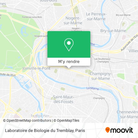 Laboratoire de Biologie du Tremblay plan