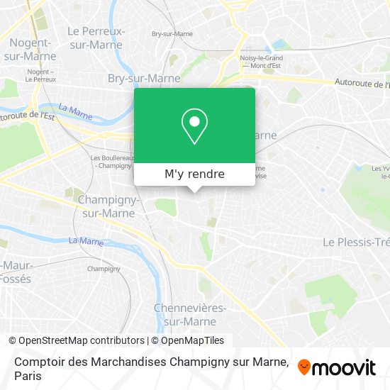 Comptoir des Marchandises Champigny sur Marne plan