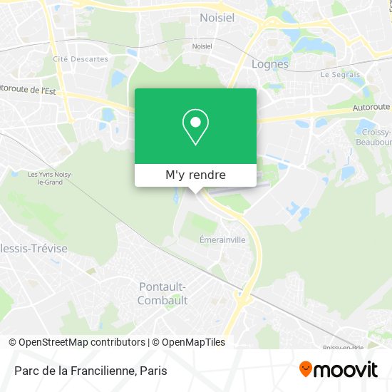 Parc de la Francilienne plan