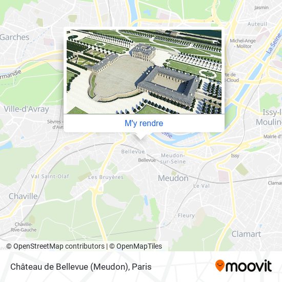 Château de Bellevue (Meudon) plan