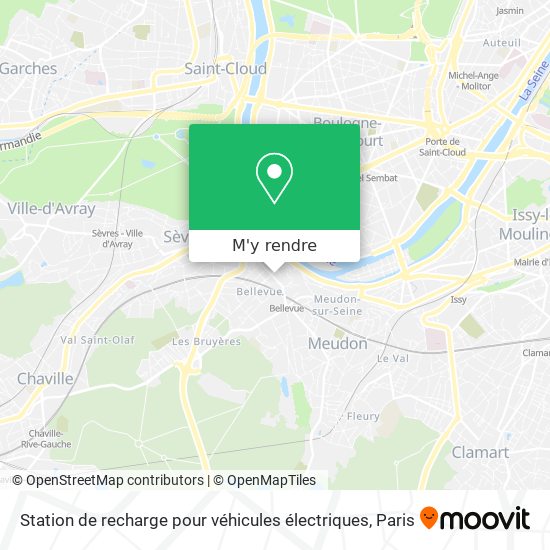 Station de recharge pour véhicules électriques plan