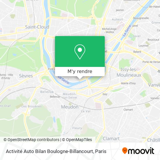 Activité Auto Bilan Boulogne-Billancourt plan