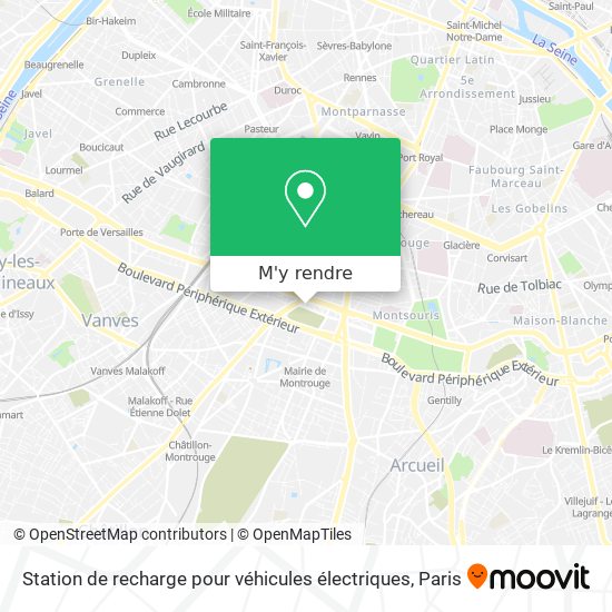 Station de recharge pour véhicules électriques plan