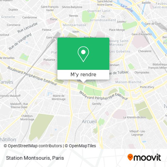 Station Montsouris plan