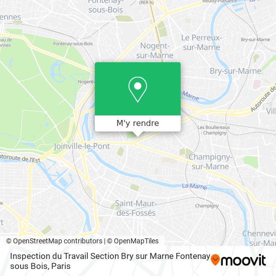 Inspection du Travail Section Bry sur Marne Fontenay sous Bois plan