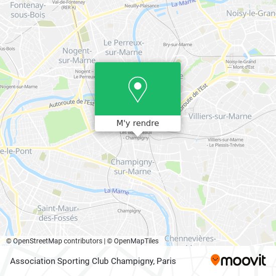 Association Sporting Club Champigny plan