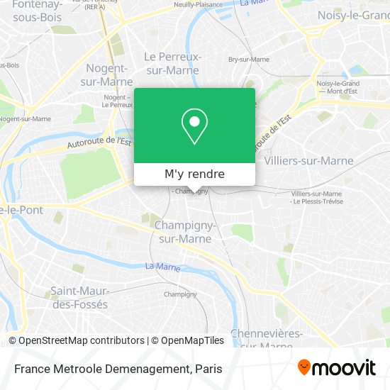 France Metroole Demenagement plan