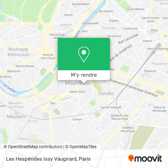 Les Hespérides Issy Vaugirard plan