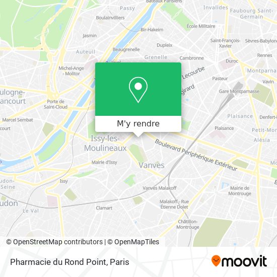 Pharmacie du Rond Point plan