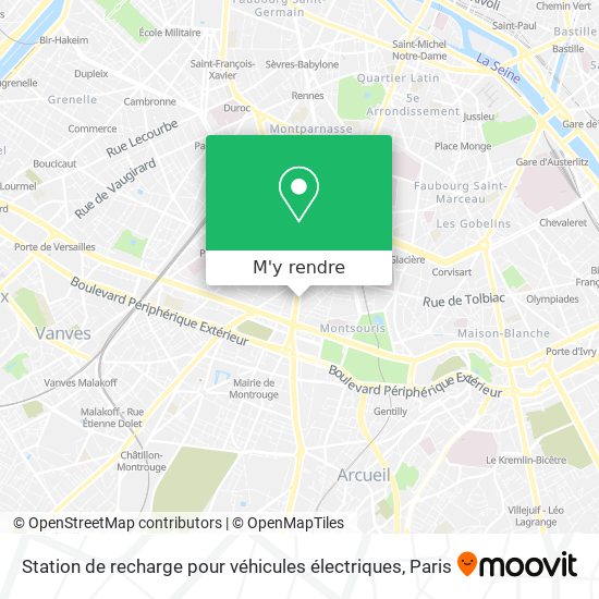 Station de recharge pour véhicules électriques plan