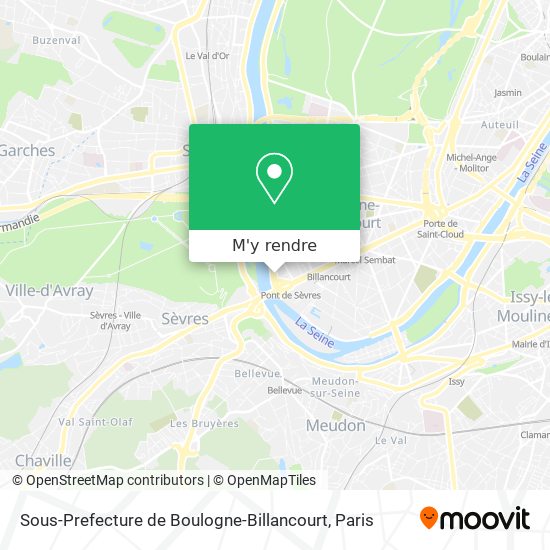 Sous-Prefecture de Boulogne-Billancourt plan