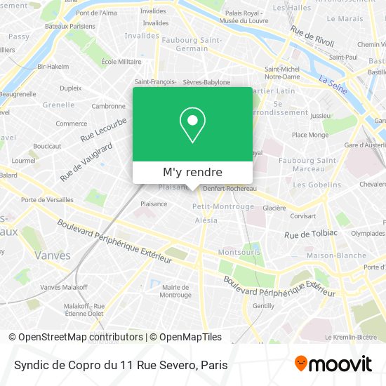 Syndic de Copro du 11 Rue Severo plan