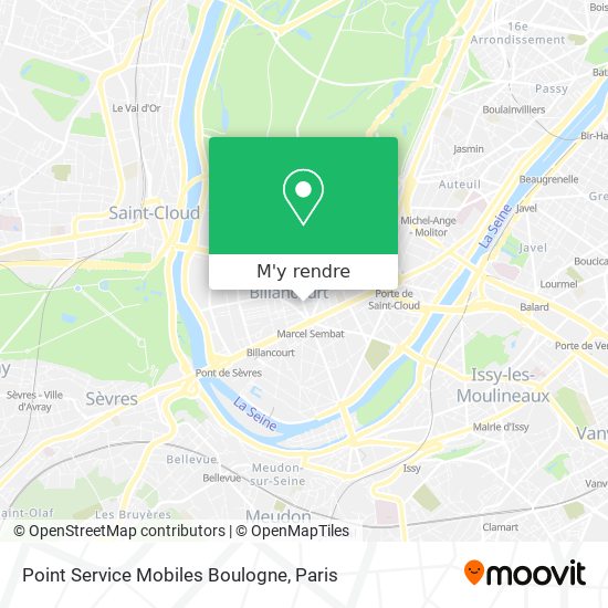 Point Service Mobiles Boulogne plan