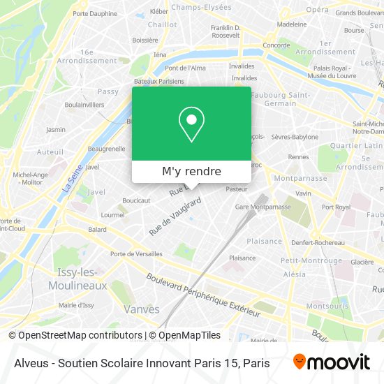 Alveus - Soutien Scolaire Innovant Paris 15 plan